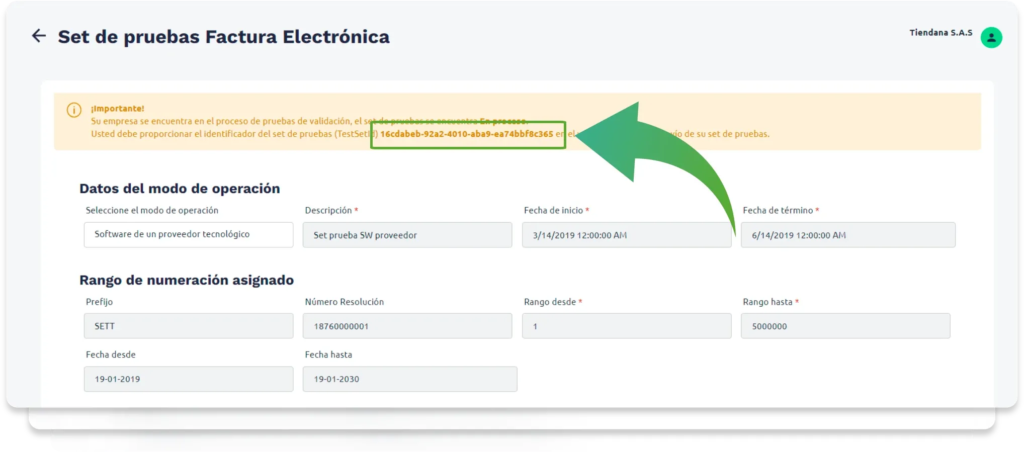 Tutorial habilitación facturación electrónica Paso 9